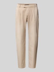 Spodnie garniturowe o kroju slim fit z zaszewkami i francuskimi wpuszczanymi kieszeniami od CINQUE - 16