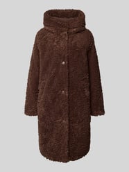 Regular Fit Mantel aus Kunstfell von Mazine - 11