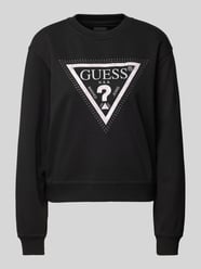 Sweatshirt mit Label-Stitching Modell 'PYTHON' von Guess Schwarz - 27