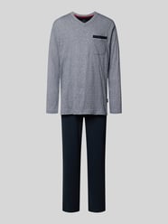 Regular fit pyjama met v-hals van GÖTZBURG 1889 - 1