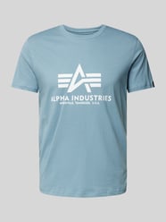 T-Shirt mit Label-Print von Alpha Industries Blau - 17