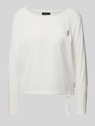 Blusenshirt mit Stehkragen von monari Beige - 23