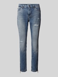 Skinny Fit Jeans im 5-Pocket-Design von MAC Blau - 7