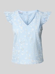 Regular Fit Blusentop aus reiner Baumwolle Modell 'BANNA' von PIECES - 26