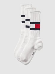 Socken mit Logo-Stitching im 3er-Pack von Tommy Hilfiger Weiß - 2