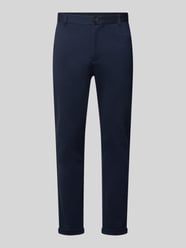 Hose o kroju slim fit z dodatkiem wiskozy w skróconym kroju od Lindbergh - 11