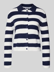 Gebreid jack met streepmotief en polokraag van REVIEW - 6