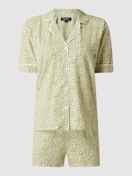 Pyjama mit Reverskragen von DKNY Gelb - 38