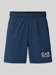 Szorty z logo i elastycznym pasem od EA7 Emporio Armani - 21
