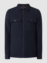 Overhemdjack met wol  van NO EXCESS Blauw - 18