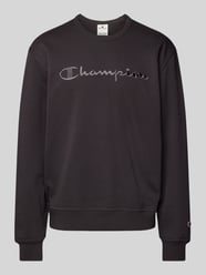 Sweatshirt met labelstitching van CHAMPION Grijs / zwart - 6