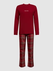 Pyjama mit Label-Details von Calvin Klein Underwear Rot - 15
