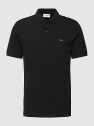 Poloshirt mit Label-Patch von CK Calvin Klein Schwarz - 18
