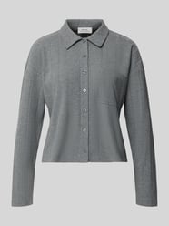 Cropped Langarmshirt mit Brusttasche Modell 'Sawoni' von OPUS - 6