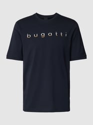 T-shirt z nadrukiem z logo od bugatti Niebieski - 28