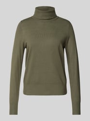 Regular fit fijngebreide pullover van viscosemix met col van s.Oliver RED LABEL Groen - 19