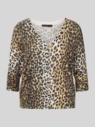 Strickjacke mit V-Ausschnitt und 3/4-Arm von Oui - 17
