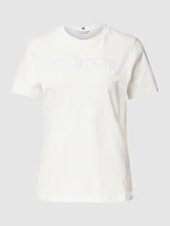 T-shirt met labelstitching van Tommy Hilfiger Wit - 20