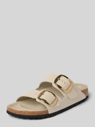 Huisschoenen van echt leer model 'Arizona' van Birkenstock Beige - 48