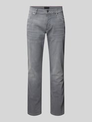 Straight leg jeans in 5-pocketmodel van bugatti Grijs / zwart - 8