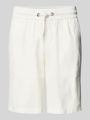 Szorty z dzianiny dresowej o kroju regular fit z mieszanki lnu model ‘BAY’ od Blend - 29