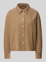 Regular fit blouse met lange mouwen van puur katoen model 'Fronna' van OPUS Beige - 6