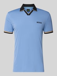 Slim Fit Poloshirt mit Label Print Modell 'PL_TOC SERVE 2' von BOSS Green - 41
