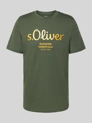 T-shirt o kroju regular fit z czystej bawełny od s.Oliver RED LABEL - 12