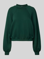 Sweatshirt met opstaande kraag, model 'Edilina' van MSCH Copenhagen Groen - 4