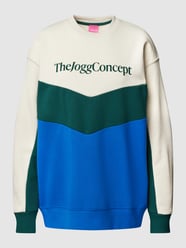 Sweatshirt met logoprint, model 'SAFINE CUT SWEATSHIRT' van TheJoggConcept Blauw - 24