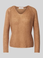 Strickpullover mit Strukturmuster Modell 'FRESIS' von MaxMara Leisure Braun - 44