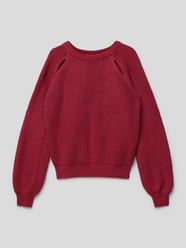 Strickpullover mit Cut Out von s.Oliver RED LABEL Lila - 32