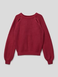 Strickpullover mit Cut Out von s.Oliver RED LABEL Lila - 43