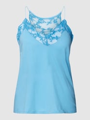 Shirt met siergarnering van Lanius Blauw / turquoise - 34