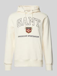 Hoodie mit Label-Print von Gant Beige - 7