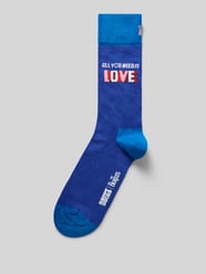 Skarpety z nadrukiem z napisem model 'The Beatles' od Happy Socks - 3