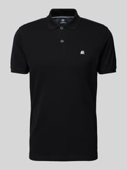 Slim Fit Poloshirt mit Logo-Stitching von Lerros Schwarz - 15