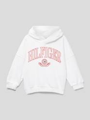 Bluza z kapturem z nadrukiem z logo od Tommy Hilfiger Kids Biały - 27