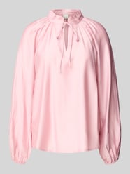 Regular Fit Bluse mit Schlüsselloch-Ausschnitt Modell 'KARLANI' von ICHI Pink - 3