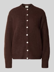 Kardigan rozpinany o kroju relaxed fit z dodatkiem wełny model 'Belablue' od ICHI - 1