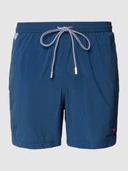 Badehose mit Label-Detail von Zeybra Blau - 20