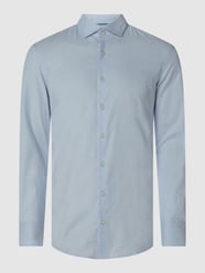 Slim Fit Business-Hemd mit Stretch-Anteil - 'Futureflex'
 von Pierre Cardin Blau - 14