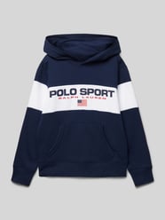 Hoodie mit Label-Print von Polo Sport Blau - 22