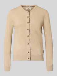 Slim Fit Strickjacke aus Woll-Baumwoll-Mix von Barbour Beige - 35