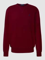 Sweatshirt mit Logo-Stitching von Polo Ralph Lauren Rot - 37