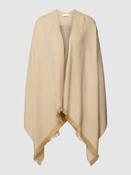 Poncho mit offener Front Modell 'Jaquard' von Liu Jo White Beige - 29