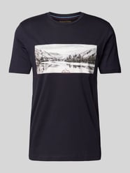 T-Shirt mit Rundhalsausschnitt von Christian Berg Men Blau - 19