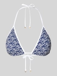 Top bikini z wiązaniem na szyi z nadrukiem z logo od Tommy Hilfiger - 13