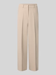 straight fit broek met viscose van MORE & MORE Beige - 43