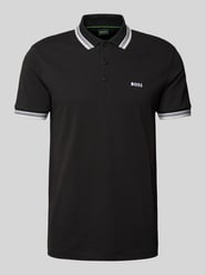 Regular Fit Poloshirt mit Label-Stitching Modell 'Paddy' von BOSS Green - 44